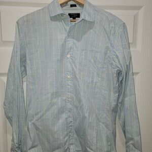 J. Crew Blue Casual Button Down Shirt Lightweight Cotton